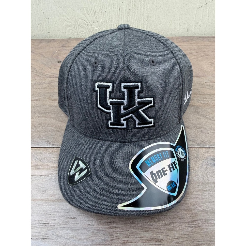 Kentucky Wildcats TOP OF THE WORLD One-Fit Hat Men's M/LG Heather Grey Cap
